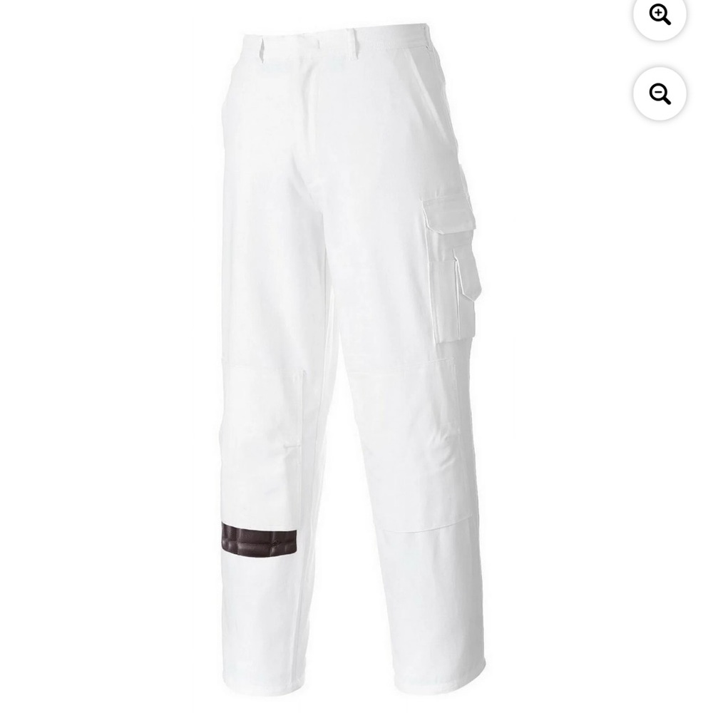 Portwest S817 Elasticated Painters Pants 100% Cotton Workwear Protection